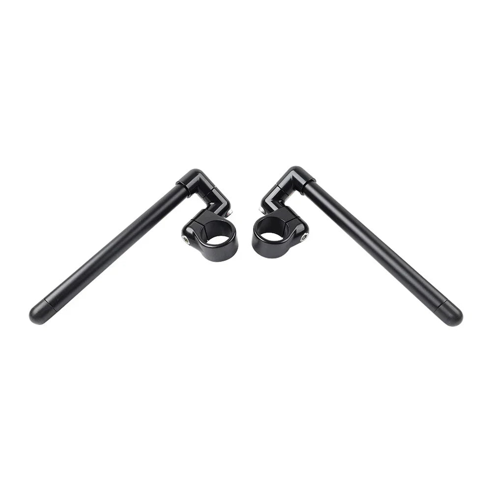 46MM Black Cafe Racer 7/8" Clip-On Handlebar for Motorcycle