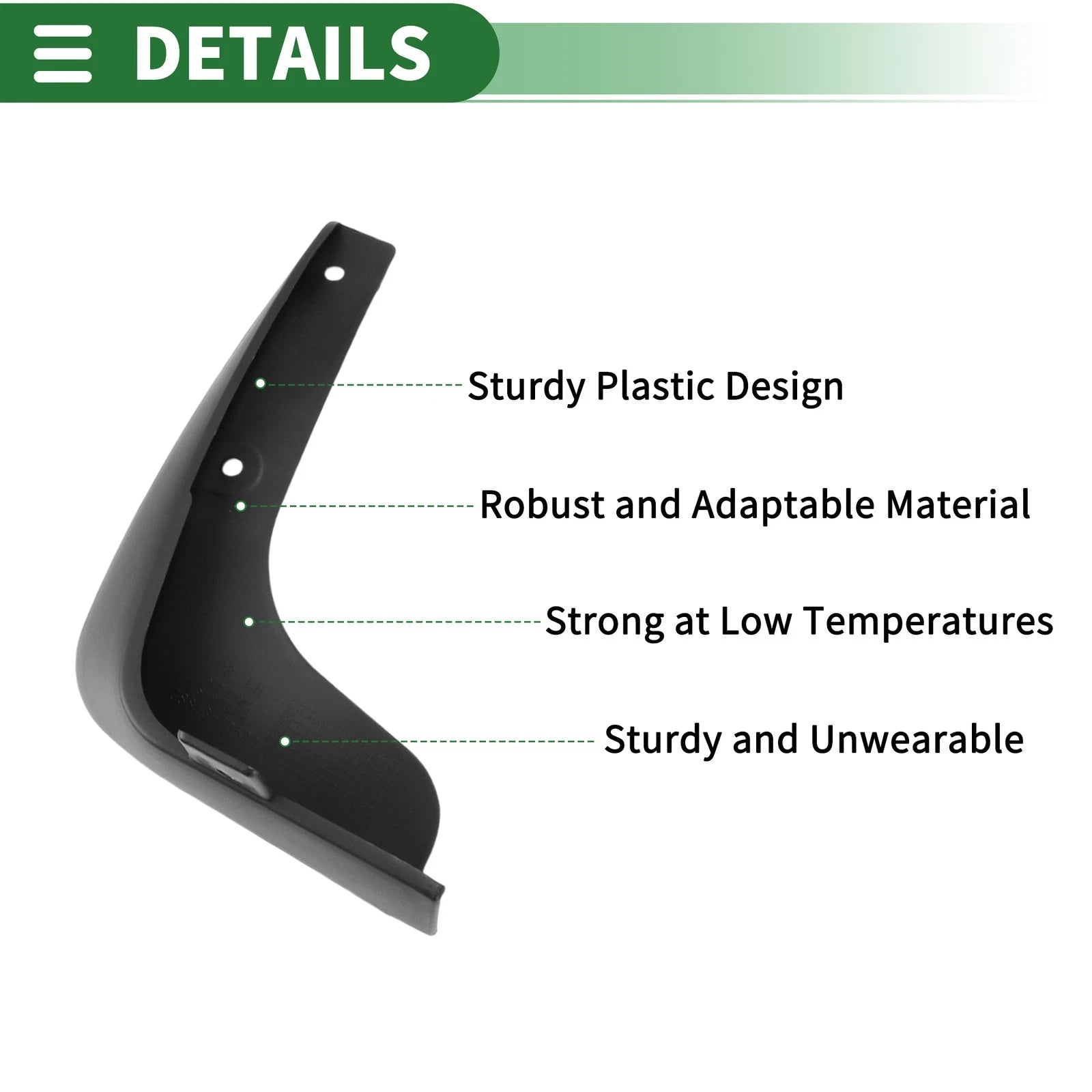 Set of 4 Mud Flaps Splash Guards for Nissan Tiida (2005–2010)