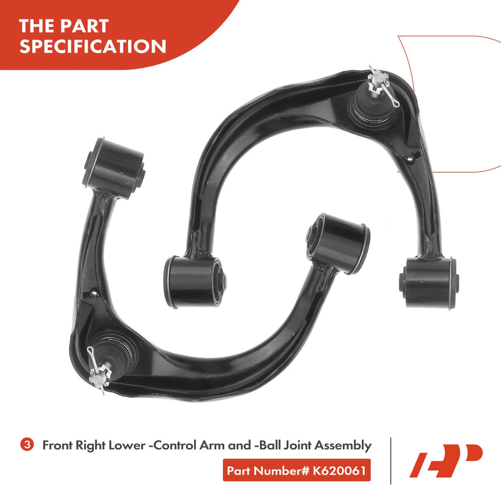 10x Front Control Arm Ball Joint Sway Bar for Toyota 4Runner (2010–2019)