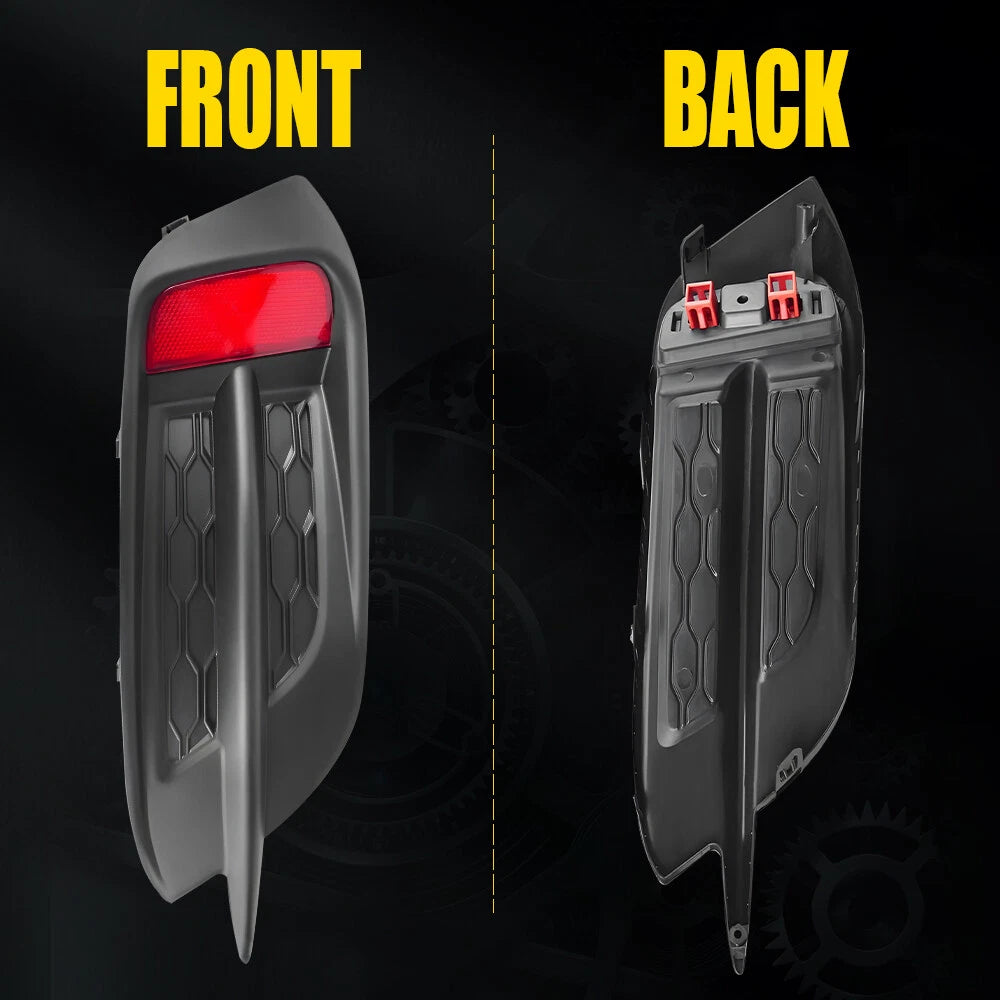Rear LH Bumper Reflector with Molding for Honda Civic Sedan/Coupe (2016–2020)