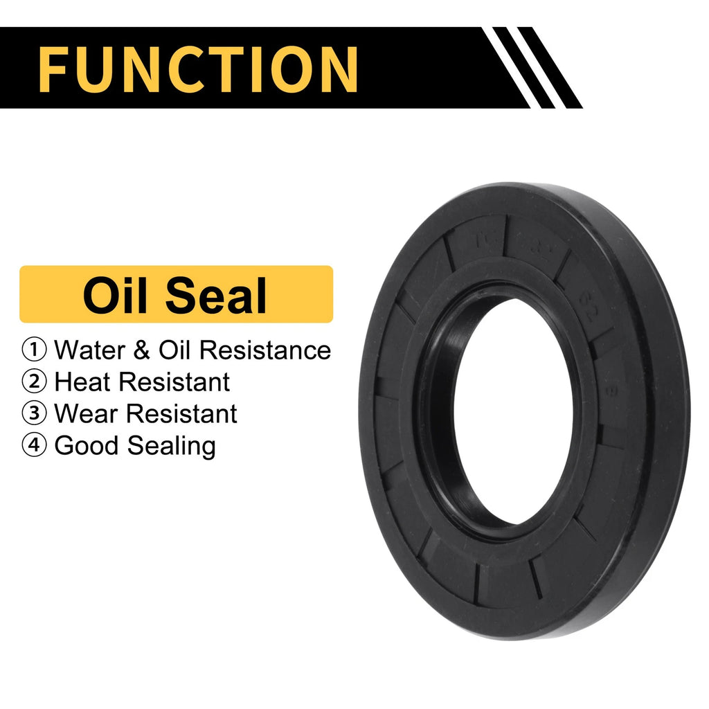 Set of 5 Oil Seal Rotary Shaft Seal NBR Rubber 32x62x8mm