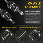 Set of 2 CV Axle Shaft Assemblies for Honda Rancher 420 (2009–2014)