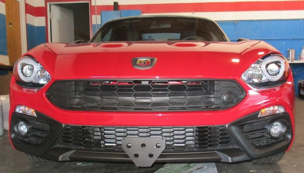 License Plate Bracket Replacement for 2017–2019 Fiat 124 Spider Abarth
