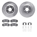 Set of 2 Brake Disc and Pad Kits for Nissan Z