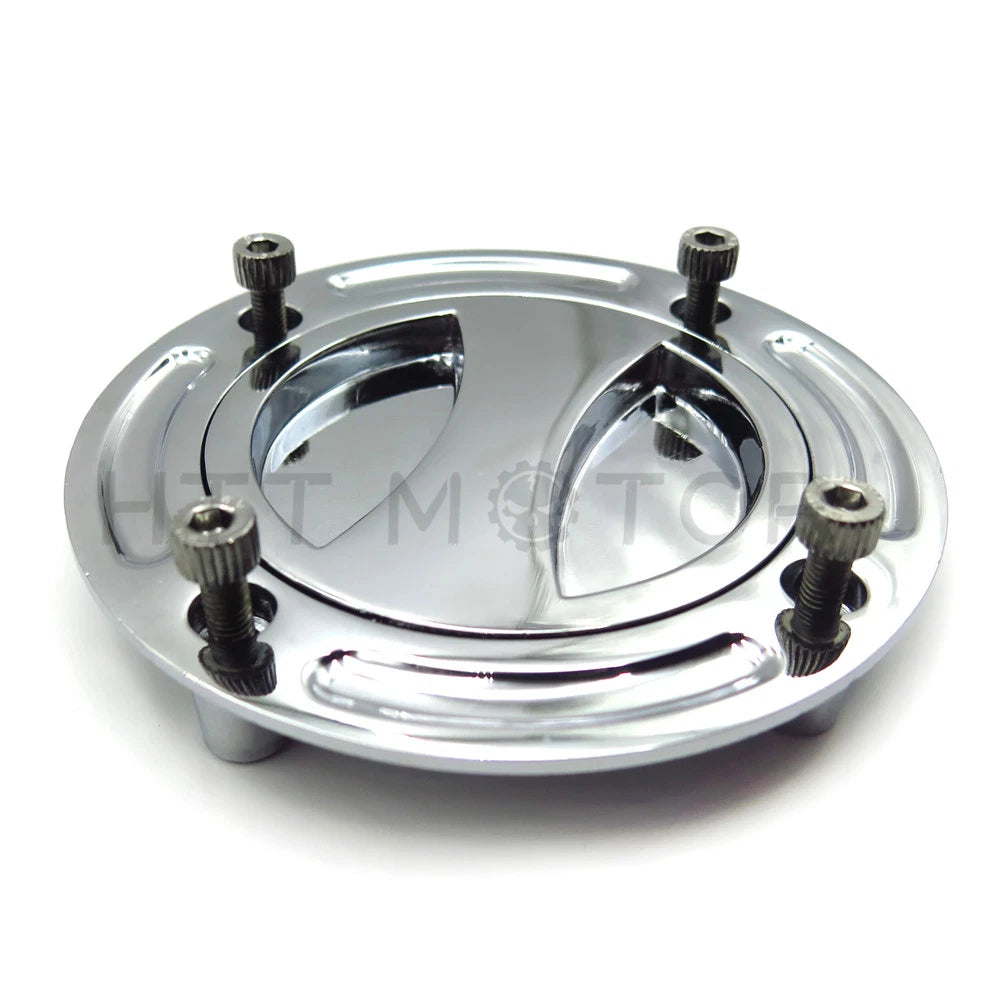 Chrome Keyless Gas Cap for Suzuki GSXR1000 (2001–2002) / Hayabusa (1999–2007)