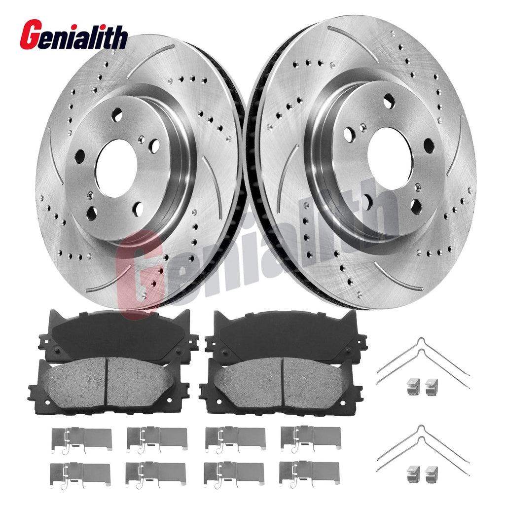 Front Brake Rotors & Pads Kit for Toyota Camry Avalon Lexus ES350 (2007–2011)
