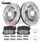 Front Brake Rotors & Pads Kit for Toyota Camry Avalon Lexus ES350 (2007–2011)