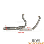 Full 2-into-1 Exhaust System for Harley Touring '17-Up (2017-2023)