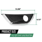 Set of 2 Front Bumper Fog Light Covers for Jeep Compass (2017–2020)