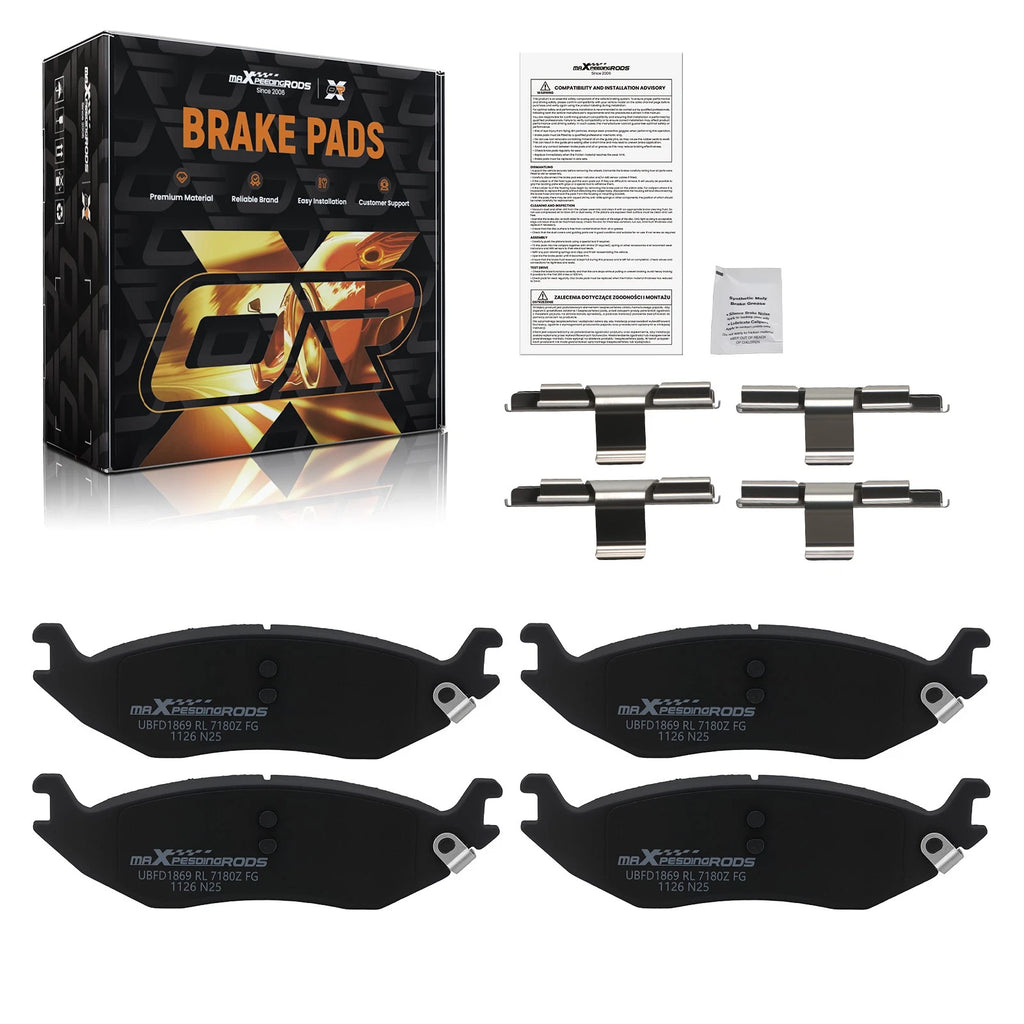 Rear Ceramic Brake Pads Set for Dodge Durango 2003-2006/Ram 1500 2002-2006 P898
