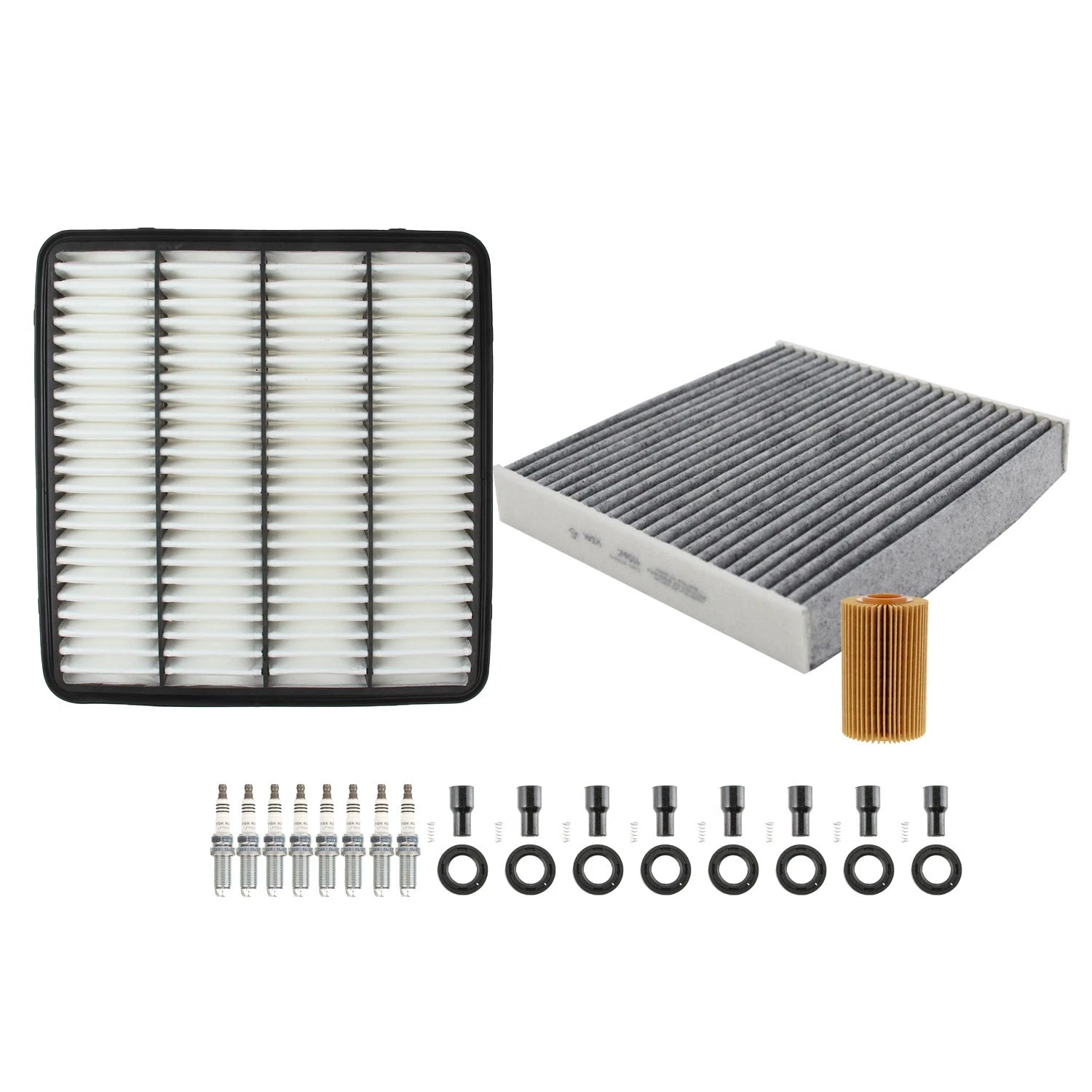 Tune Up Kit with 8 NGK Spark Plugs & Boots for Land Cruiser Sequoia Tundra (2000–2023)
