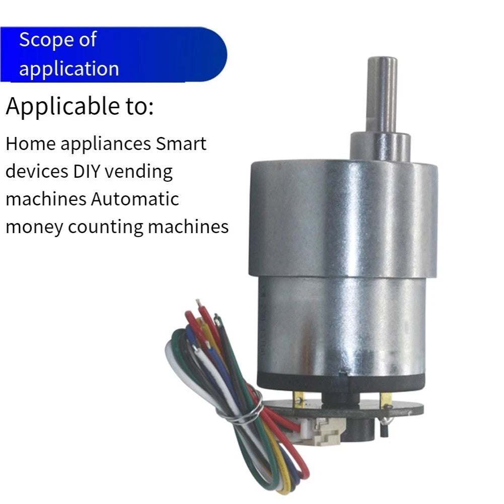 12V DC Gear Motor with Encoder 176RPM for Household Appliances (2010–2023)