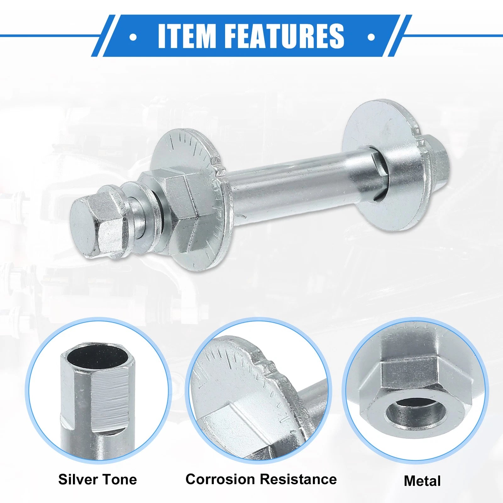 2X Eccentric Alignment Camber Bolt for Toyota Sequoia, Lexus (No. 4840934041)
