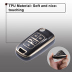 TPU Smart Key Fob Cover Kit for Chevrolet Equinox Camaro Cruze (2010–2023)