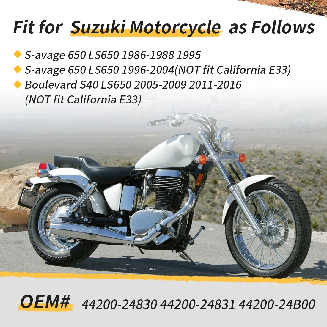 Fuel Cap 44200-24830 for Suzuki Savage 650 LS650 Boulevard S40 (1986–2004)