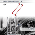 Set of 2 Front Stabilizer Bar Links for Honda Ridgeline (2006–2014) No.K750097