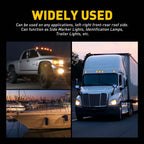 2X 6" Amber 21-LED Clearance Marker Lights for Truck