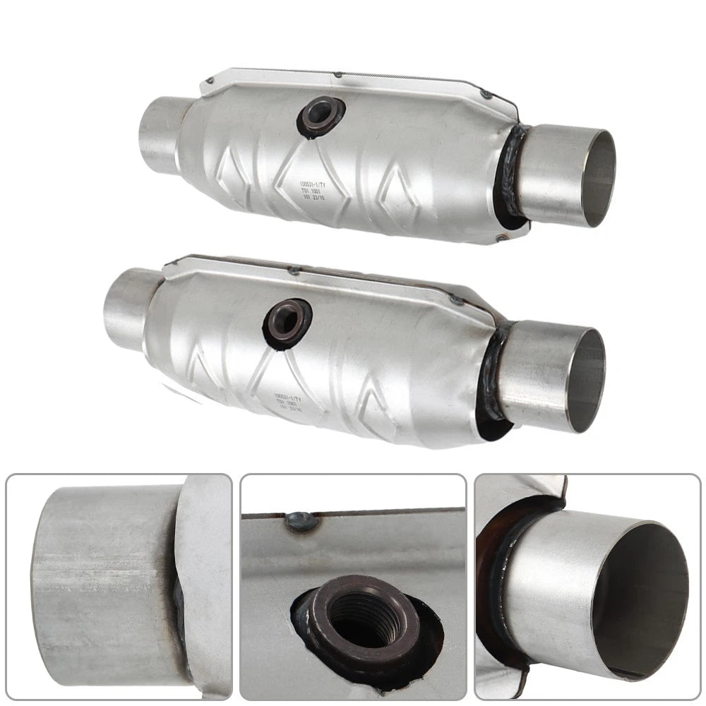 2X 2.5" Inlet & Outlet Catalytic Converter for Ford F150 (1997–2003)