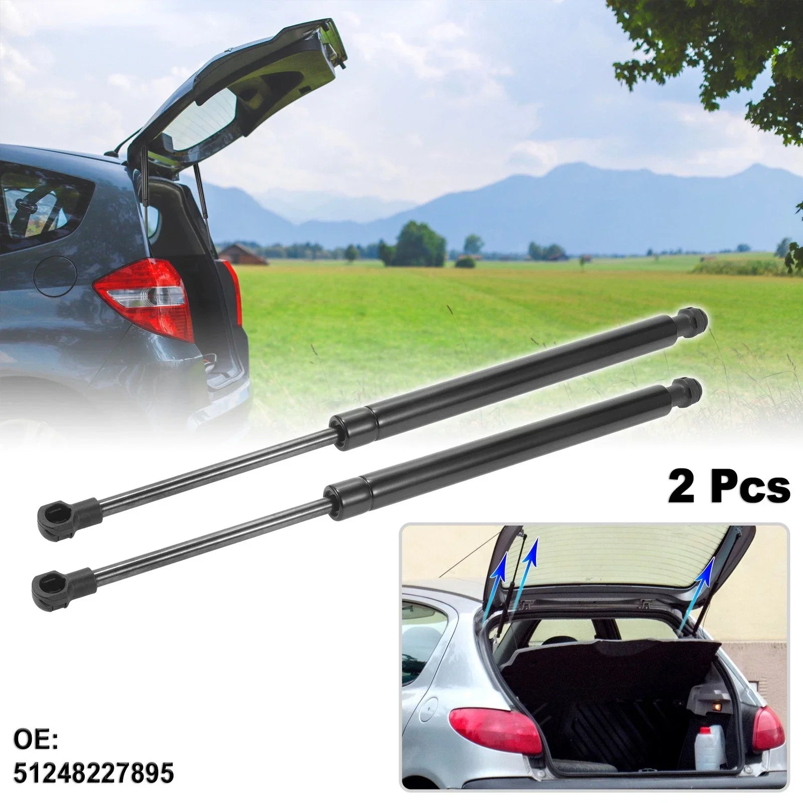 Gas Struts Rear Hatch Lift Support for BMW 3er E46 Cabrio (1998-2006)