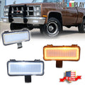 Clear Switchback LED Park Turn Signal Lights for Chevy GMC PU Blazer Jimmy (1981–1982)