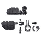 Black Dually Foot Pegs Rest w/ 1" 1 1/4" Clamps for Honda Magna 750 VF750 VF1100 (1982–2003)