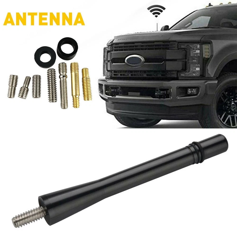 4" Aluminum Short Black Mast Antenna for Ford Ranger F150 Escape