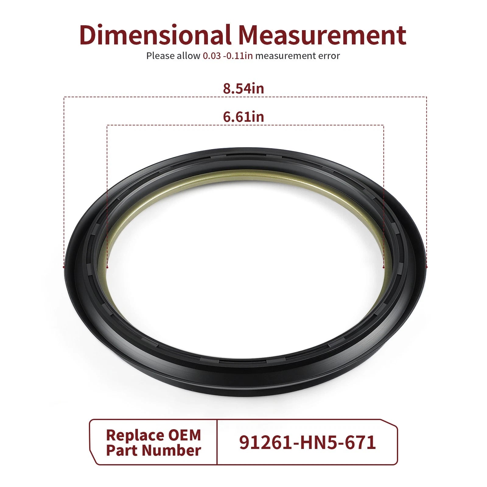 Front Brake Drum Dust Seal for Honda Foreman 450 400 (2002–2004)
