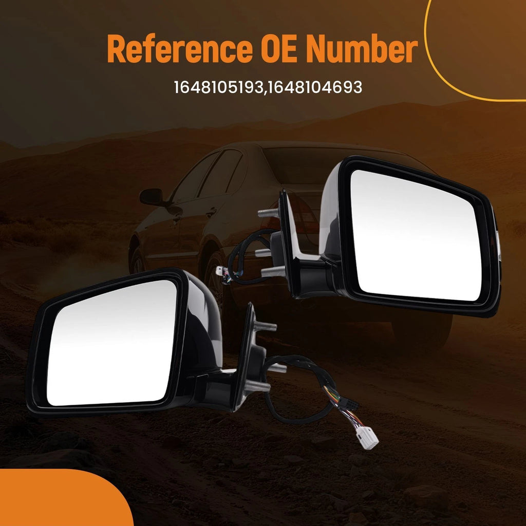 Rear View Mirror for Mercedes-Benz ML320/ML350 Bluetec (2007–2011) Pair