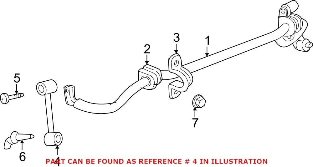 Front Suspension Stabilizer Bar Link Kit for Dodge Nitro (2007–2011)