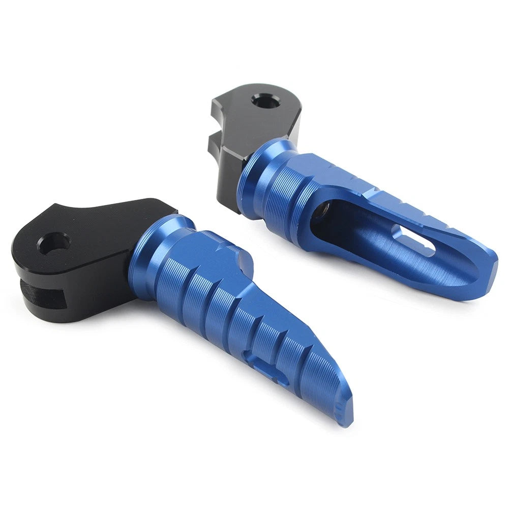 2X CNC Aluminum Front Foot Pegs for Triumph T100 T120 (2016–2022) Blue
