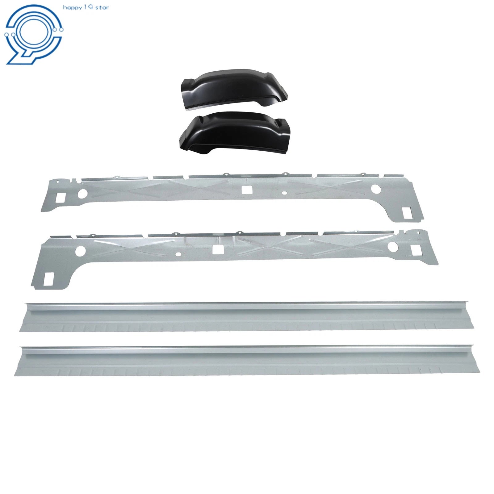 Set of 6 Inner & Outer Rocker Panels with Cab Corners for Sierra 1500 (1999–2007)