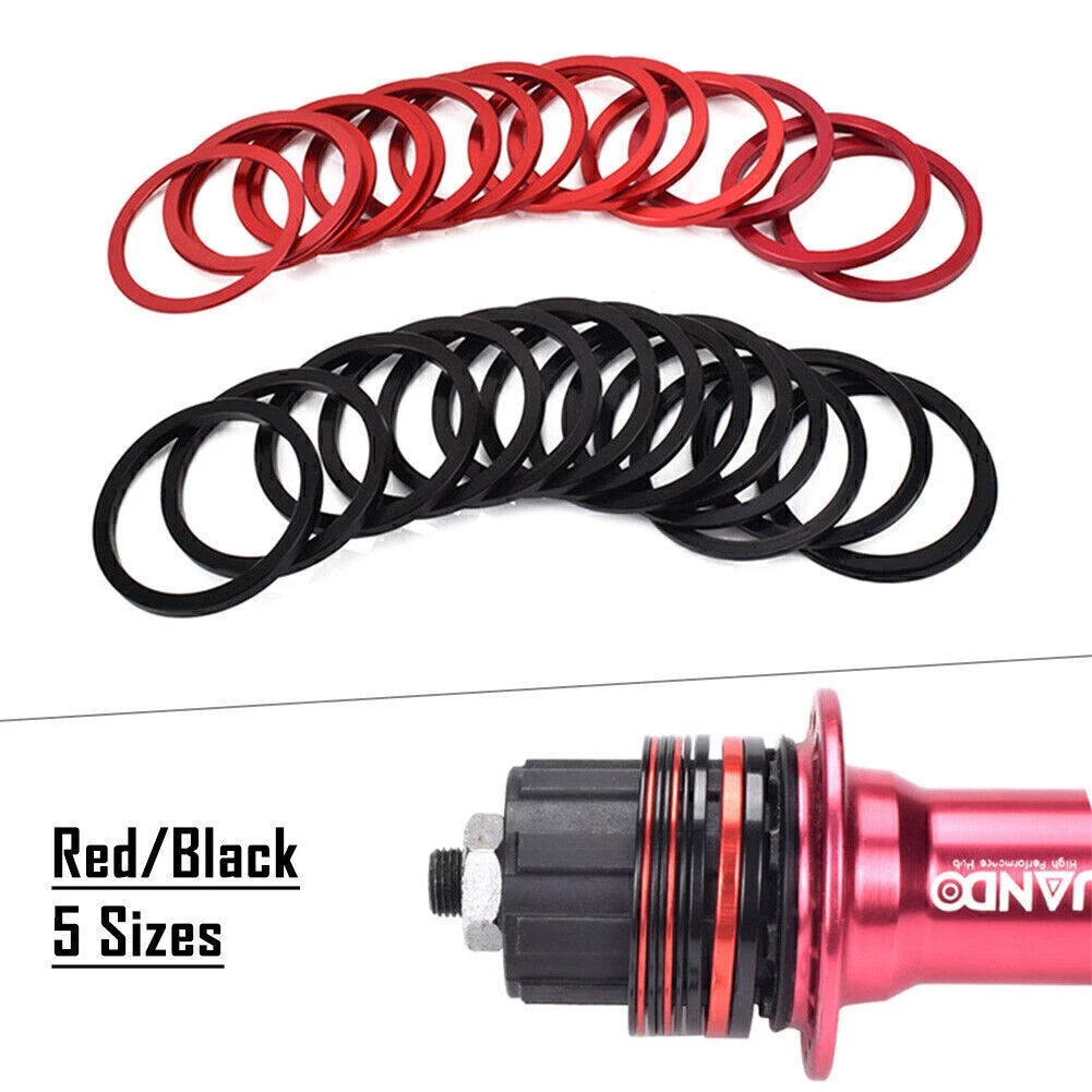 Set of 10 Cassette Washer Spacers for MTB XC Bike Hubs