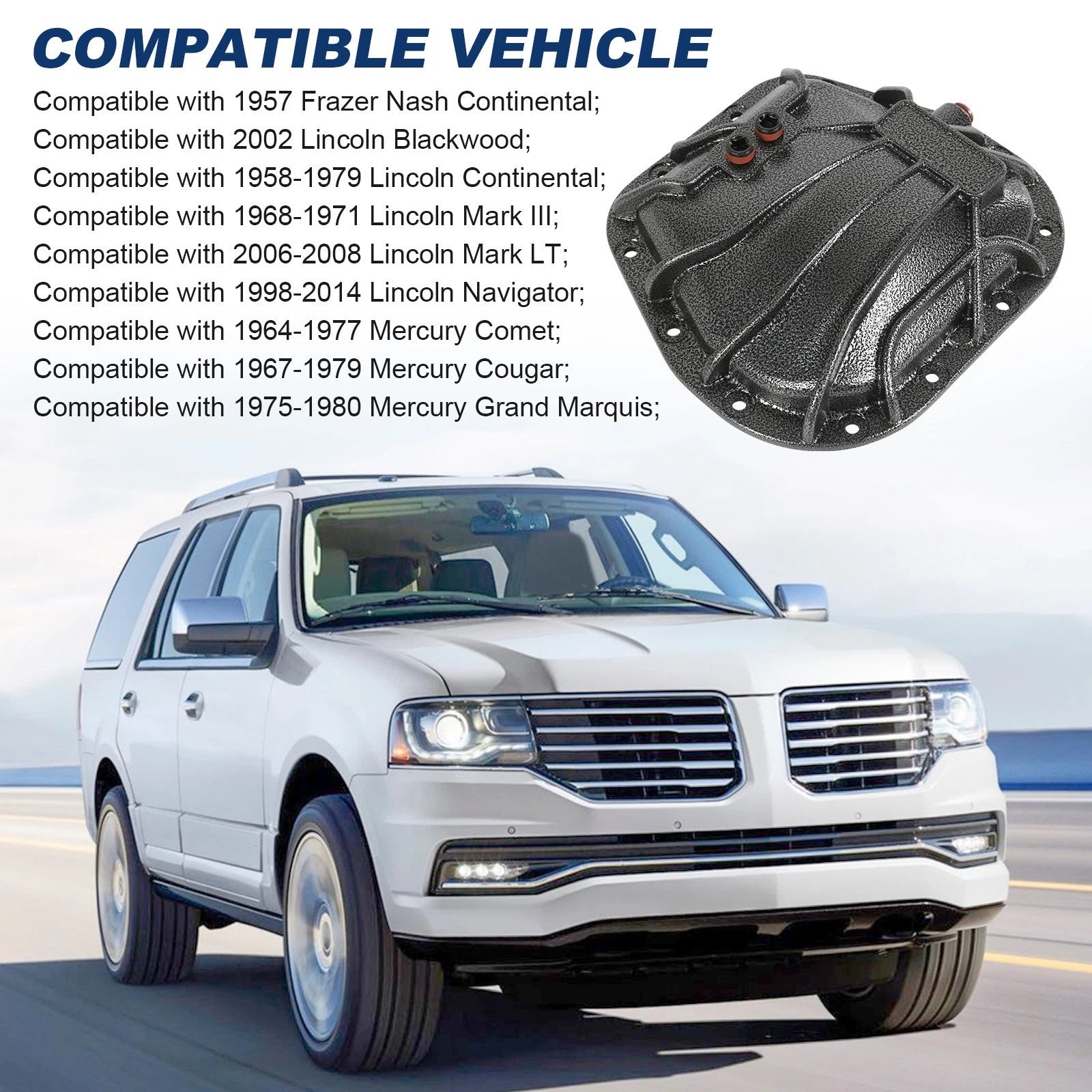 Differential Cover for Ford 12 Bolt 9.75" Rear Axle