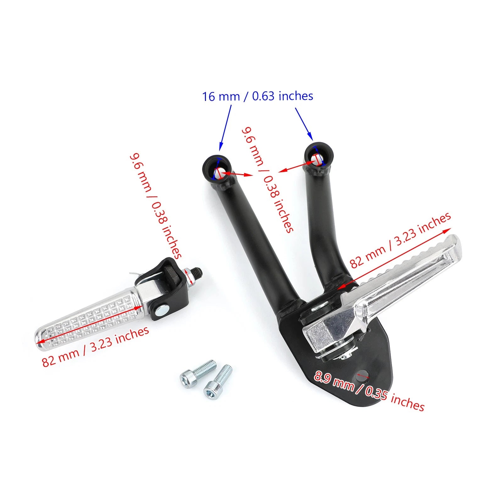 Rear Foot Pegs for Honda CMX300 CMX500 Rebel (2017–2022)