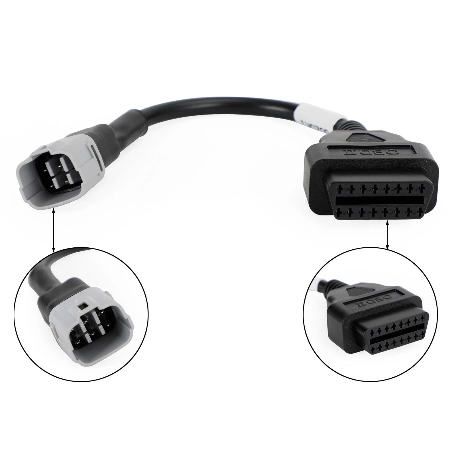 OBD2 6 Pin Diagnostic Plug Adapter for Suzuki Motorcycle Scooter ATV (T9)