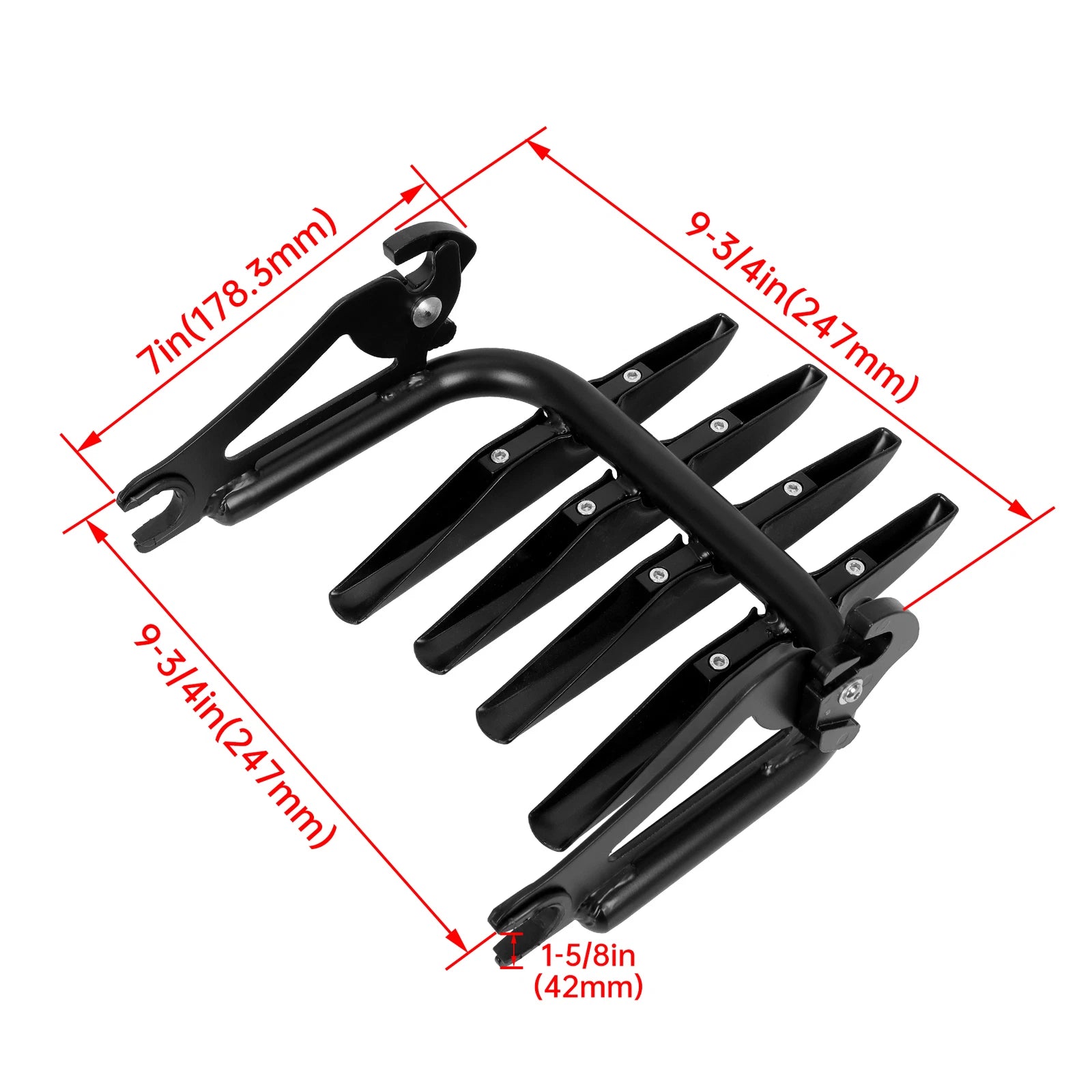 Detachable Stealth Luggage Rack for Harley Touring Street Glide (2009–2026)