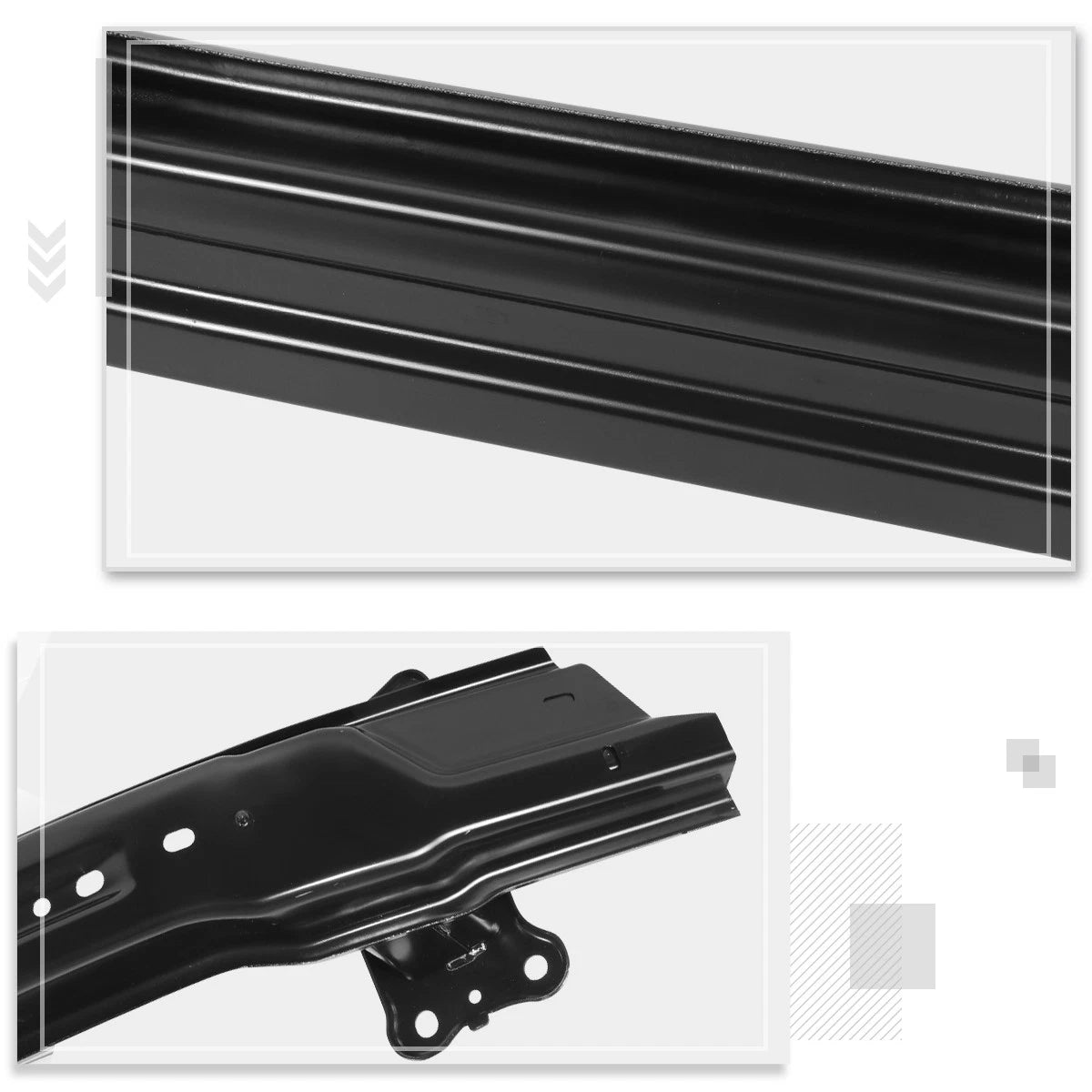 Front Bumper Reinforcement Impact Absorber Bar for Hyundai Santa Fe (2017–2018)