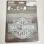 Pack of 3 Harley-Davidson Bar & Shield White Die Cut Window Decals 4"x5.1"