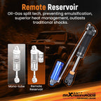10 Step Damping Front Shocks w/ Reservoir for Silverado 3500 HD (2011–2019)