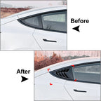 Carbon Fiber Rear Window Louver Cover Trim for Tesla Model Y (2020-2023)