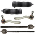 Set of 6 Inner & Outer Steering Tie Rod Ends & Boots for Mercedes R172 (2012–2019)