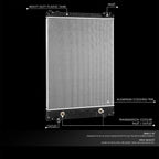 2-Row Aluminum Radiator for Freightliner Business Class M2 106 112 108SD (2010–2013)