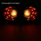 Chrome LED Rear Turn Signal Lights for Harley Sportster 883 XL1200 (1992-Up)