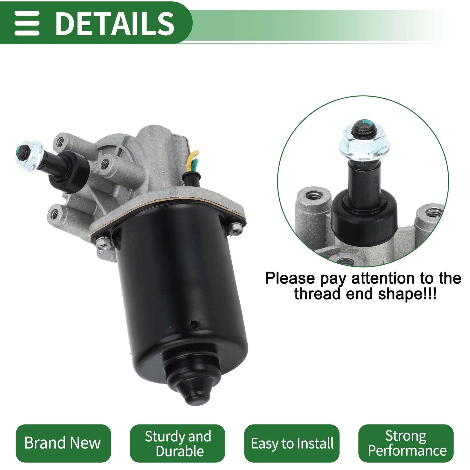 Front Windshield Wiper Motor for Dodge Ram 1500 2500 (1999–2003) No. 55155046AD