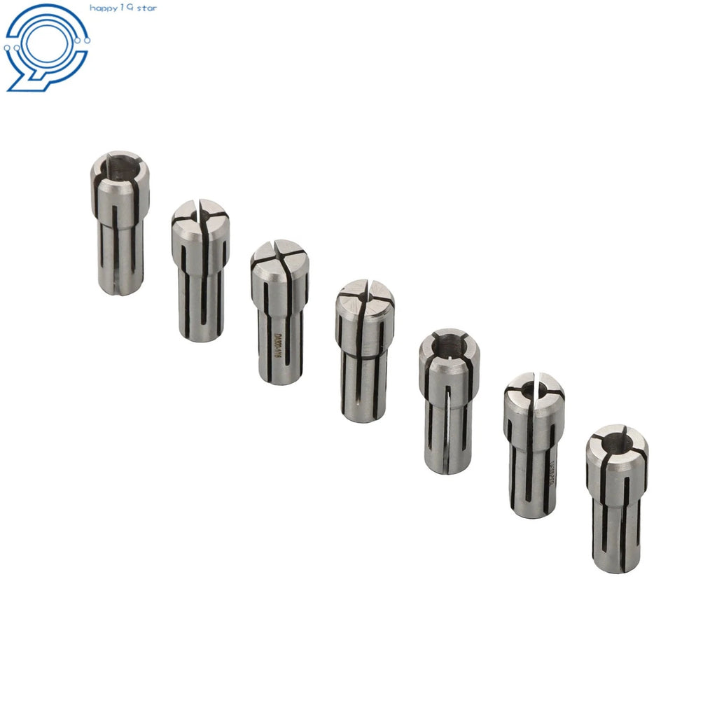 7pc Double Angle Collets DA300 for CNC Mill Lathe (1/16 to 1/4 Inch)