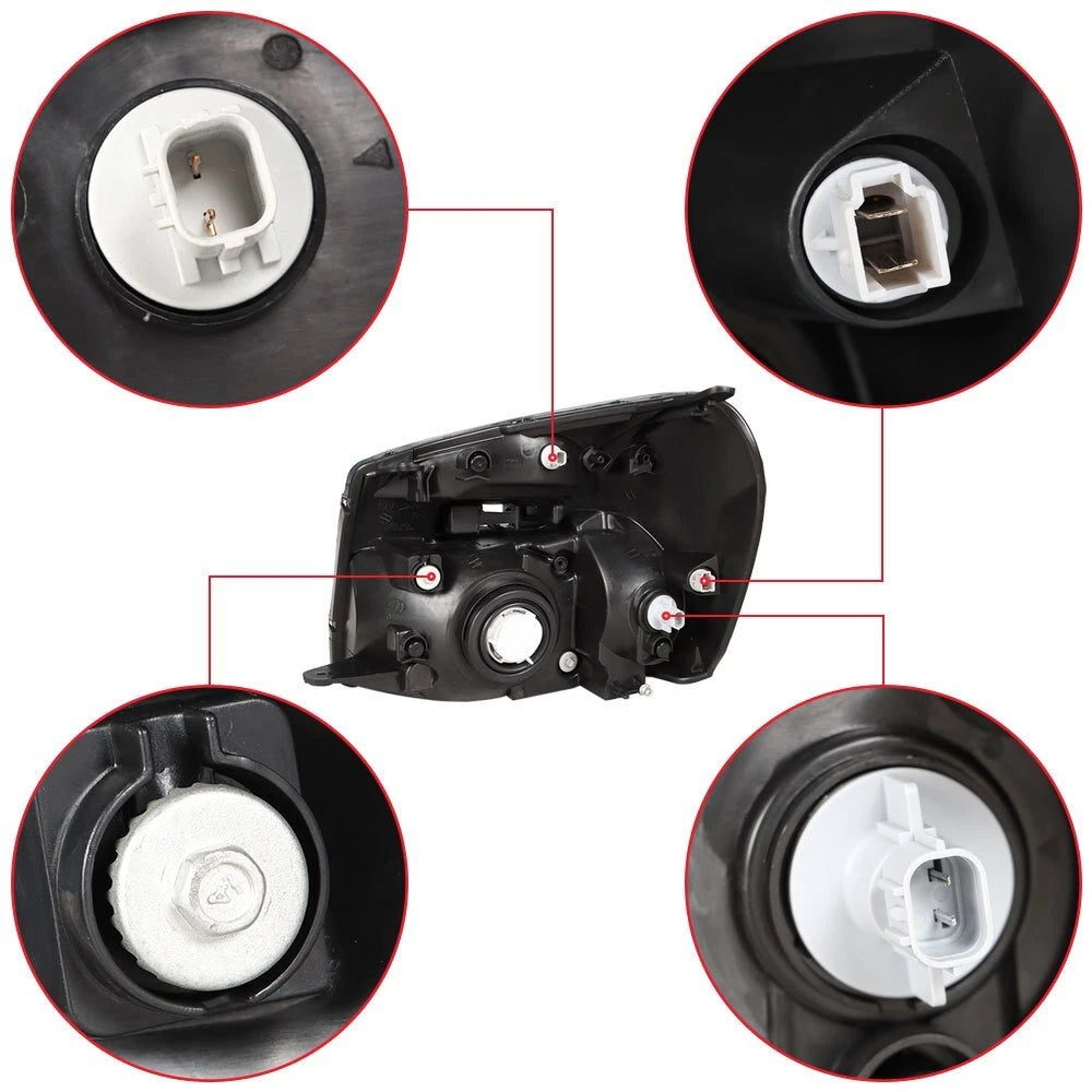 Set of 2 Headlights for Chevy Equinox (2005-2009)