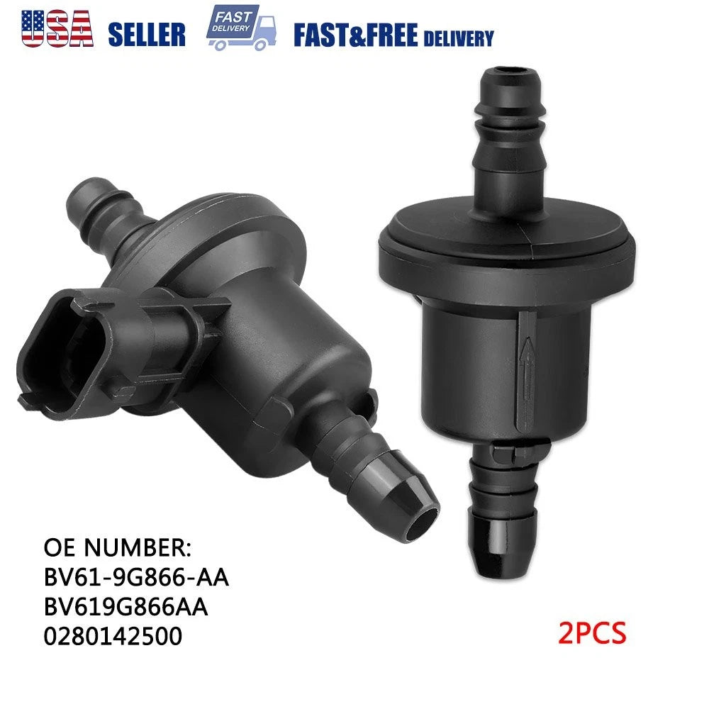 2X Exhaust System Vacuum Valve Purge Solenoid BV61-9G866-AA 0280142500 for Ford