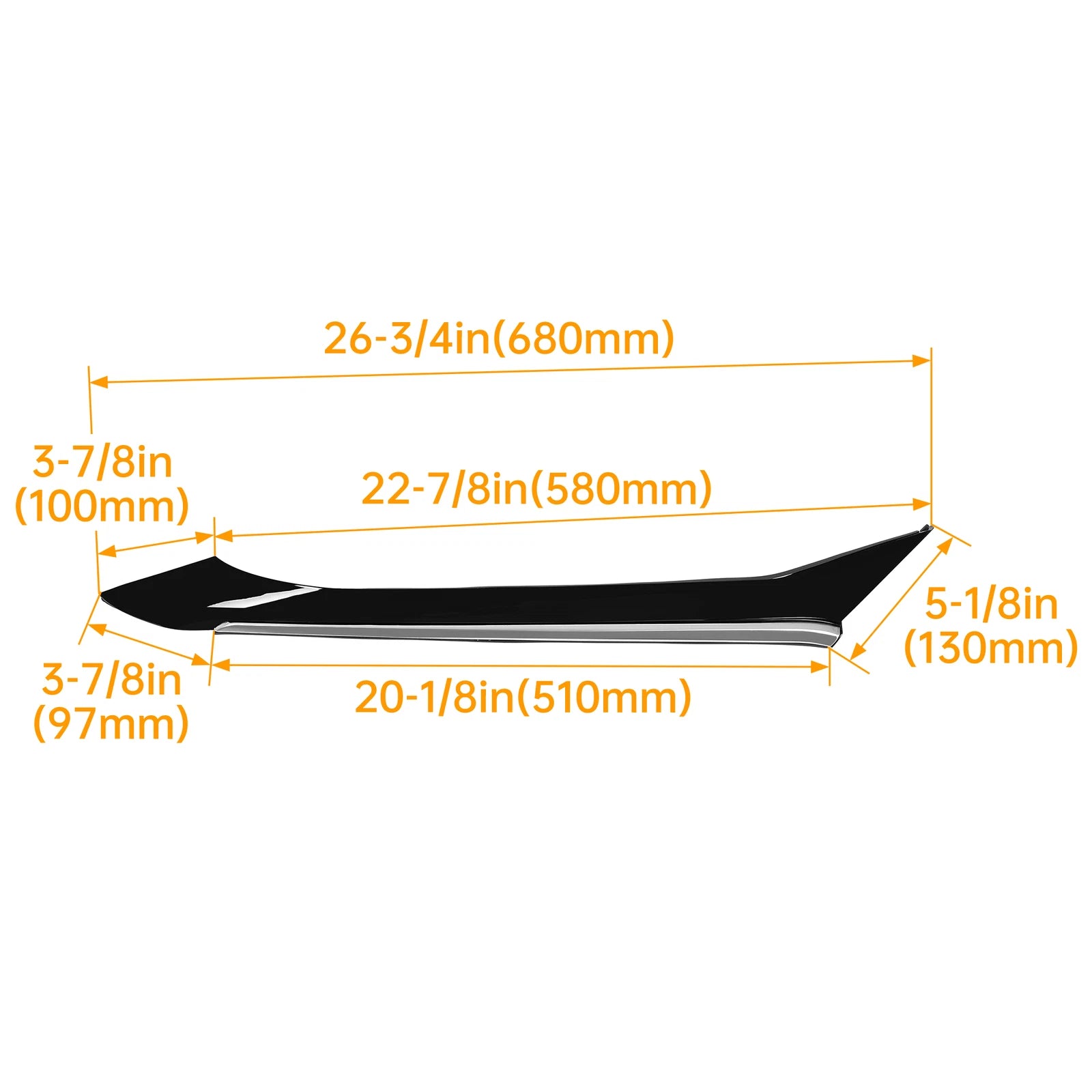 LH Rear Pillar Molding Trim for Nissan Maxima (2016–2021)