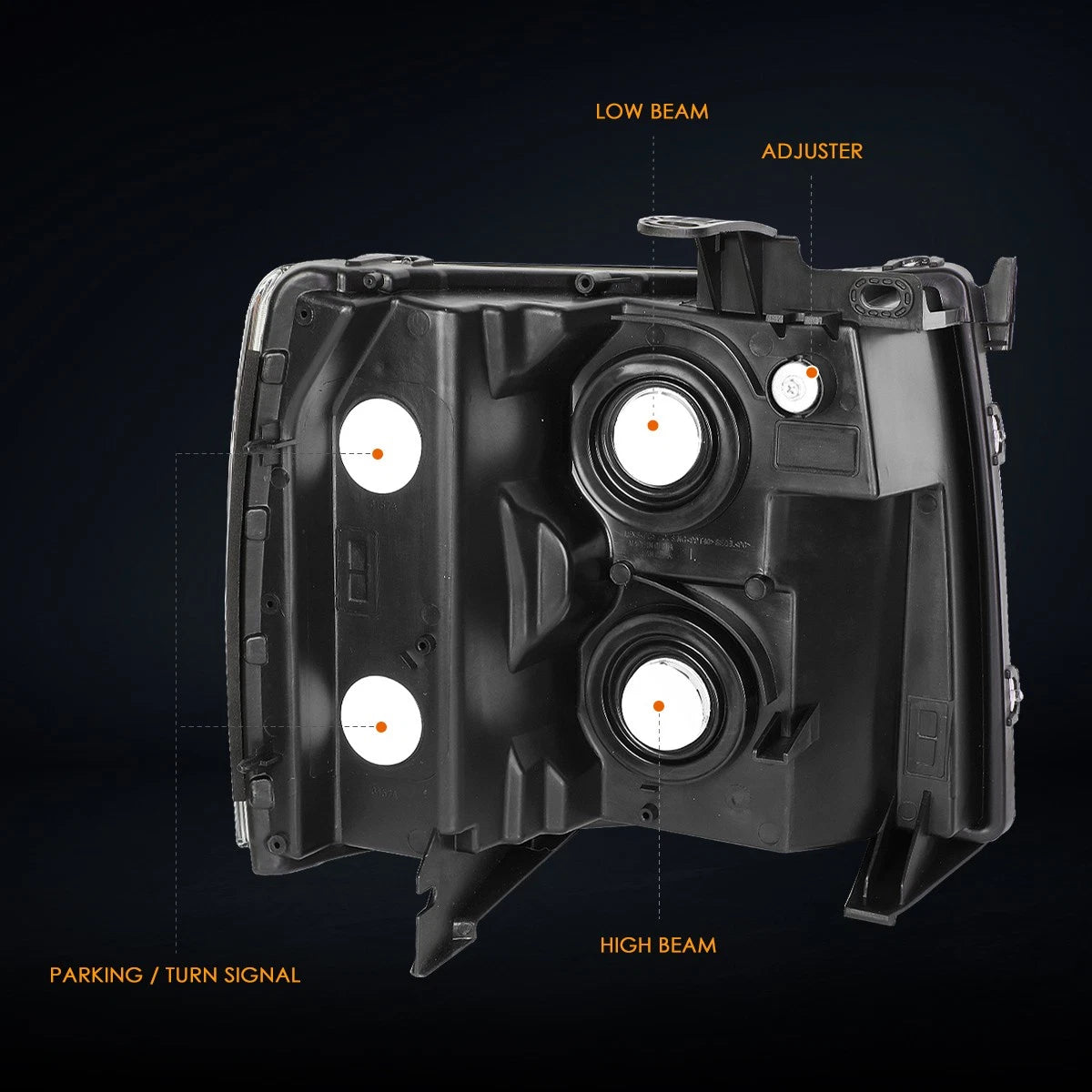 Chrome Housing Amber Corner Headlights for Subaru Forester (2006–2008)
