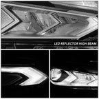 Right Side Chrome Amber LED Projector Headlight for Nissan Altima (2019–2022)